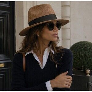 Janessa Leone Vivian Black Straw Cowboy Hat Janessa Leone | Accessories | Janessa Leone Vivian Hat Black  main image 3